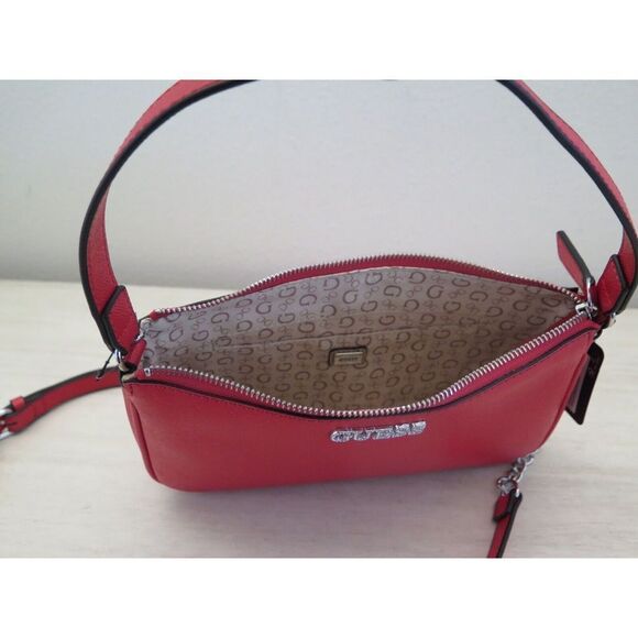 Guess DD801670 Women's Red Karlan Mini Crossbody Handbag Purse - Picture 11 of 12